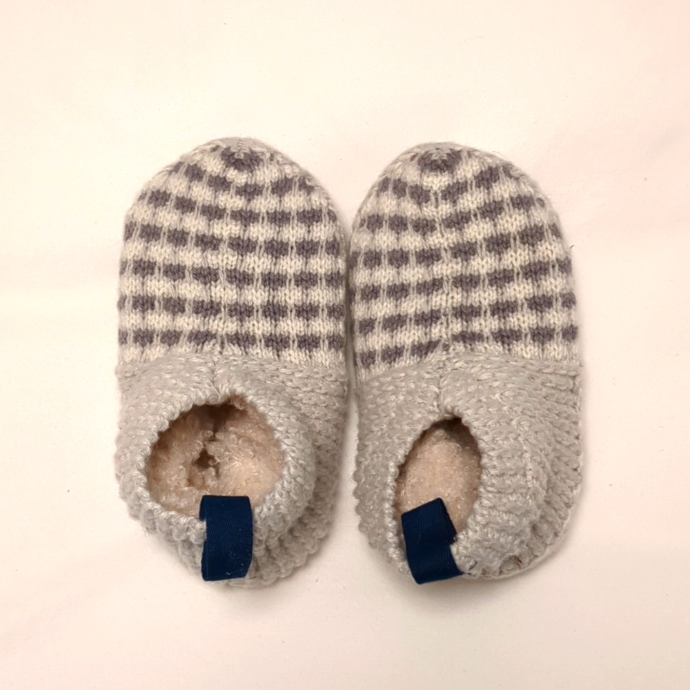 Bombas Kids Slippers in Gray and Cream
